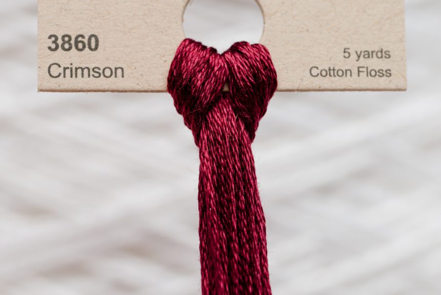 Weeks – Crimson 5 yards 6 strand skein 3860