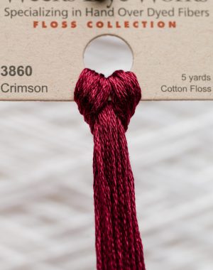 Weeks - Crimson 5 yards 6 strand skein 3860