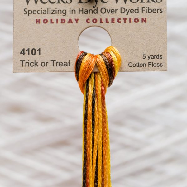 Weeks - Trick or Treat 5 yards 6 strand skein 4101