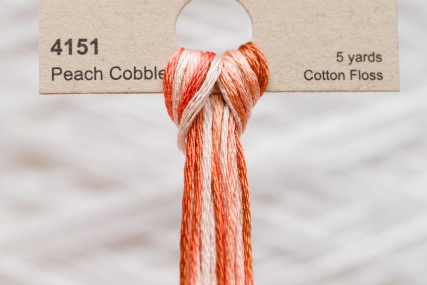 Weeks – Peach Cobbler 5 yards 6 strand skein 4151