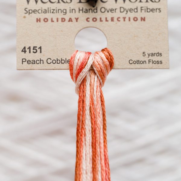 Weeks - Peach Cobbler 5 yards 6 strand skein 4151