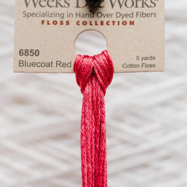 Weeks - Bluecoat Red 5 yards 6 strand skein 6850