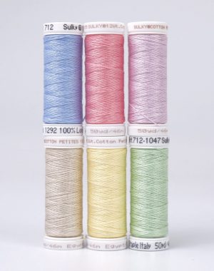 Sulky Cotton Petites 12wt Thread Set - Spring (6x46m Snap Spools)