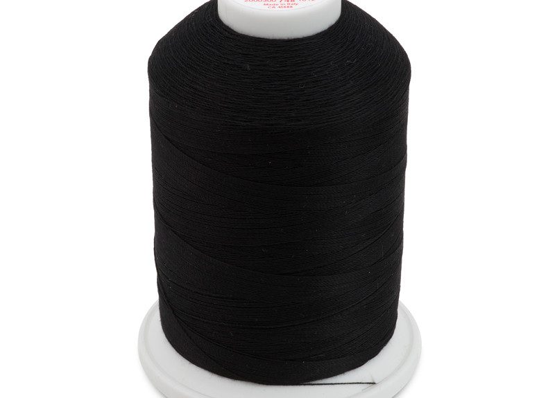 Sulky Cotton 12wt Jumbo Cone – Black 1005 2,000m