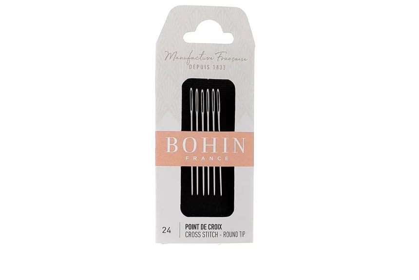 Bohin Tapestry needles round tip Size 24