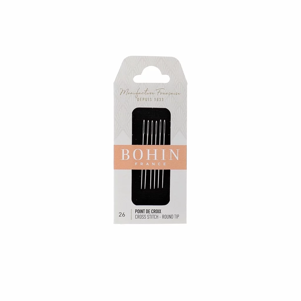 Bohin Tapestry needles round tip Size 26