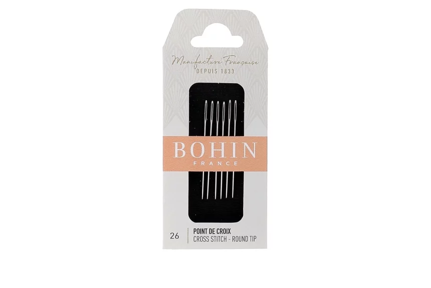 Bohin Tapestry needles round tip Size 26