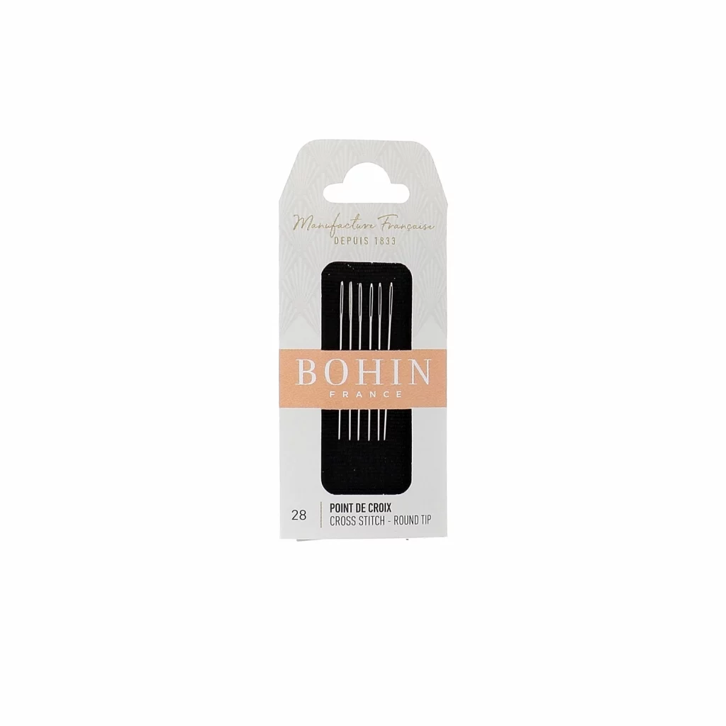 Bohin Tapestry needles round tip Size 28