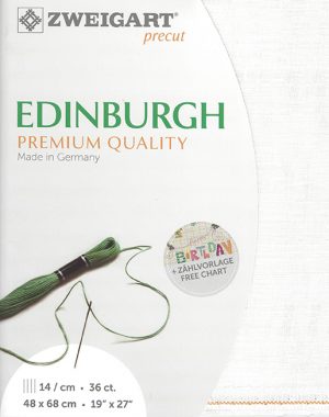 Zweigart 36 Count Edinburgh Linen White