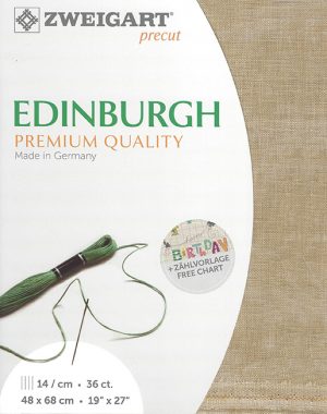 Zweigart 36 Count Edinburgh Linen Country Mocha