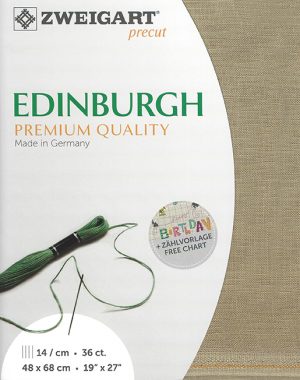 Zweigart 36 Count Edinburgh Linen Summer Khaki
