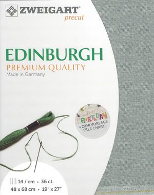 Zweigart 36 Count Edinburgh Linen Smokey Grey