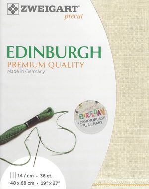 Zweigart 36 Count Edinburgh Linen Platinum