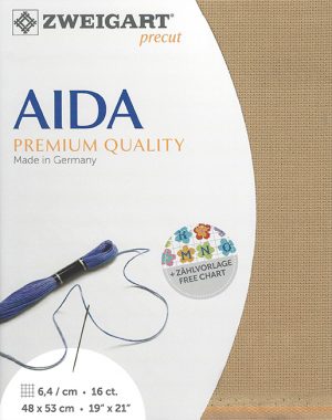 Zweigart 16 Count Aida Brown Sugar
