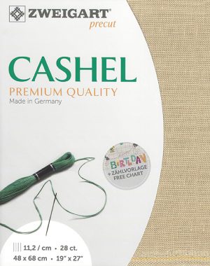 Zweigart Cashel 28 Count Linen Mid Beige