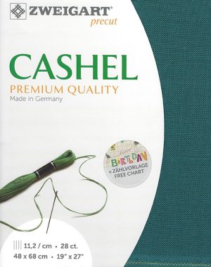 Zweigart Cashel 28 Count Linen Petrol
