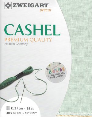 Zweigart Cashel 28 Count Linen Sapphire Green