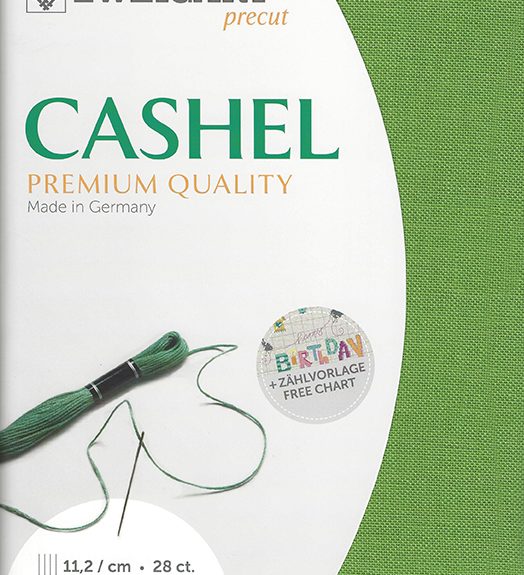 Zweigart Cashel 28 Count Linen Grass Green