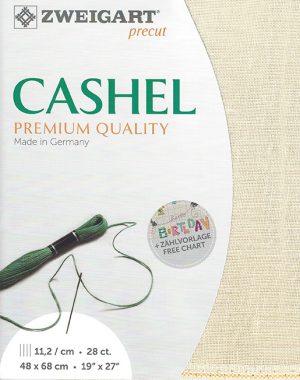 Zweigart Cashel 28 Count Linen Platinum