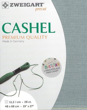 Zweigart Cashel 28 Count Linen Smokey Pearl