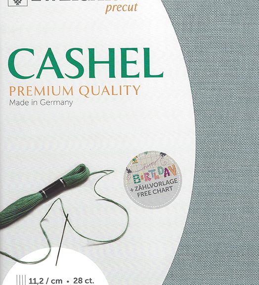 Zweigart Cashel 28 Count Linen Smokey Pearl
