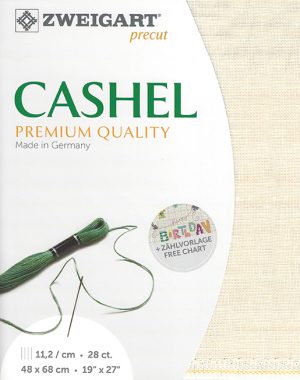 Zweigart Cashel 28 Count Linen Pale Cream