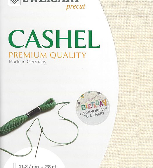 Zweigart Cashel 28 Count Linen Pale Cream