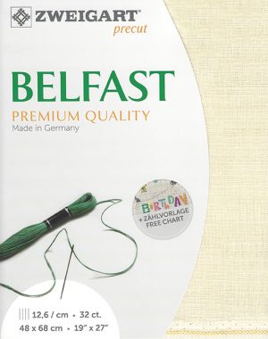 Zweigart 32 Count Belfast Linen Cream