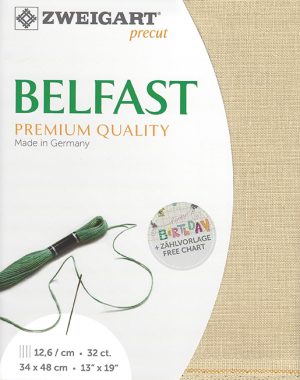 Zweigart 32 Count Belfast Antique Ivory