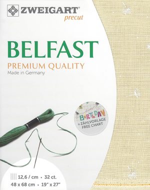 Zweigart 32 Count Belfast Linen Wish