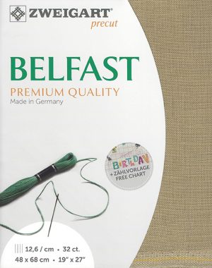 Zweigart 32 Count Belfast Summer Khaki