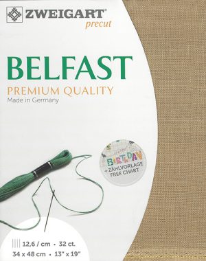 Zweigart 32 Count Belfast Dark Beige