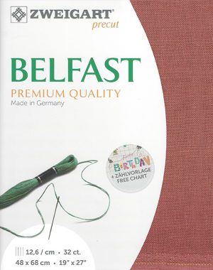 Zweigart 32 Count Belfast Terracotta