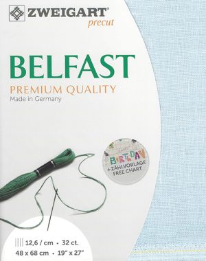 Zweigart 32 Count Belfast Pale Blue