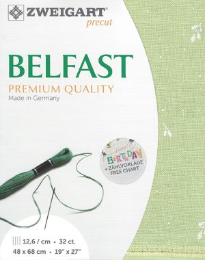 Zweigart 32 Count Belfast Linen Leaves