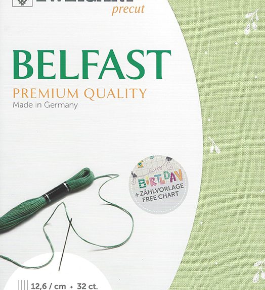 Zweigart 32 Count Belfast Linen Leaves