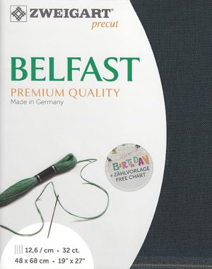 Zweigart 32 Count Belfast Slate Grey