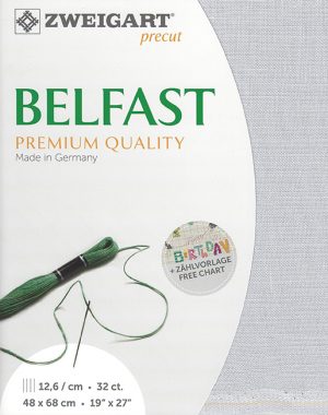 Zweigart 32 Count Belfast Pearl Grey