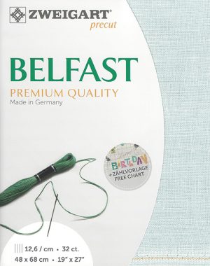 Zweigart 32 Count Belfast Blue Grey