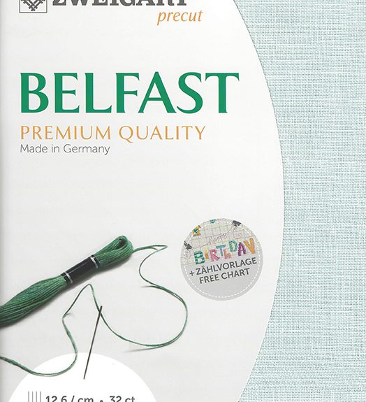 Zweigart 32 Count Belfast Blue Grey