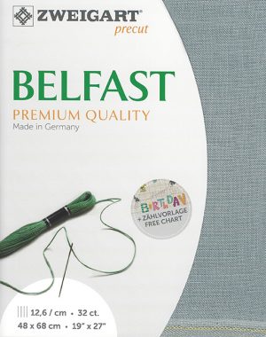 Zweigart 32 Count Belfast Light Ash Grey