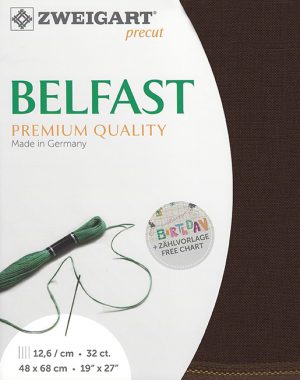 Zweigart 32 Count Belfast Dark Chocolate