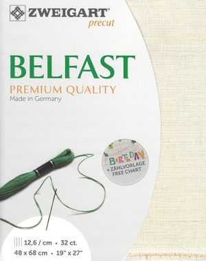 Zweigart 32 Count Belfast Linen Pale Cream