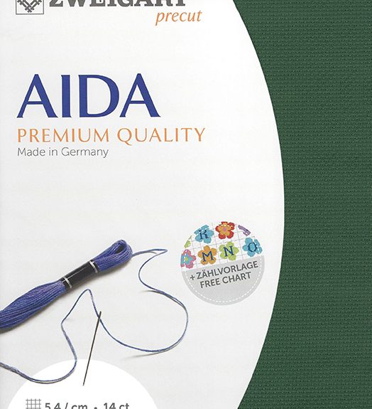 Zweigart 14 Count Christmas Green