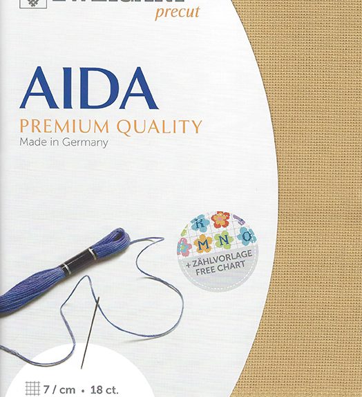 Zweigart 18 Count Aida Olive Sand Green