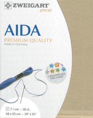 Zweigart 18 Count Aida Mid Beige