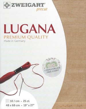 Zweigart 25 Count Lugana Evenweave Country Mocha