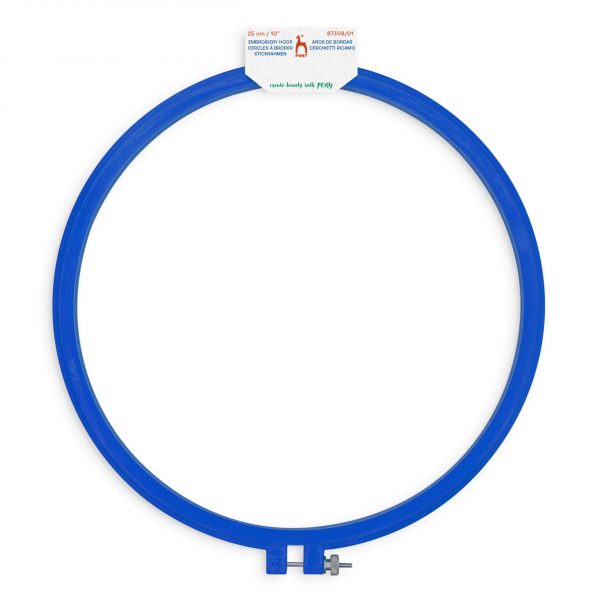 Pony Embroidery Hoop 25cm: Blue Plastic