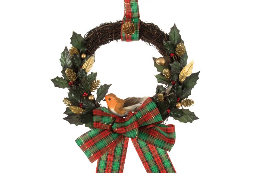 Wreath Kit: Traditional Tartan: 20cm