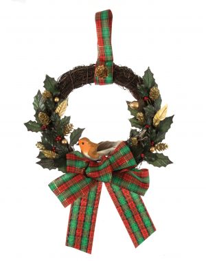 Wreath Kit: Traditional Tartan: 20cm